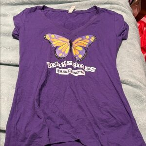 Purple Butterfly Kids T-Shirt